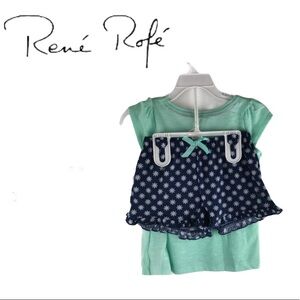 NWT Rene Rofe Pug 2 piece girl’s pajama outfit